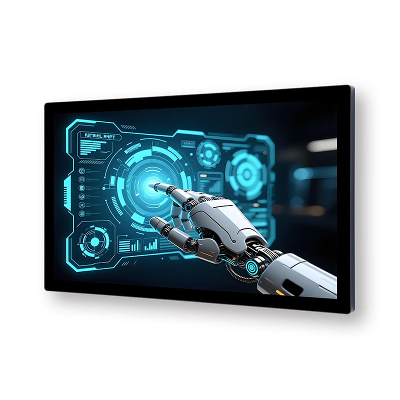 Pantalla de panel HD con pantalla táctil montada en la pared para PC industrial táctil todo en uno GS-Q3 de 21,5 pulgadas