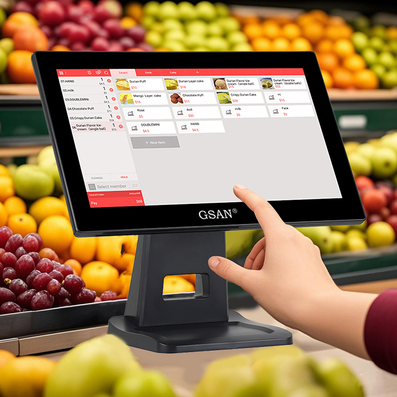 GS-A4 15.6 '' Capacitive Touch Screen Restaurant System System System Terminal 