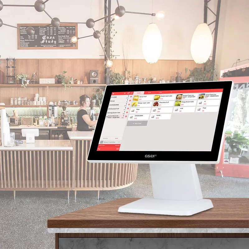 Terminal de la caja registradora del sistema del restaurante GS-A4