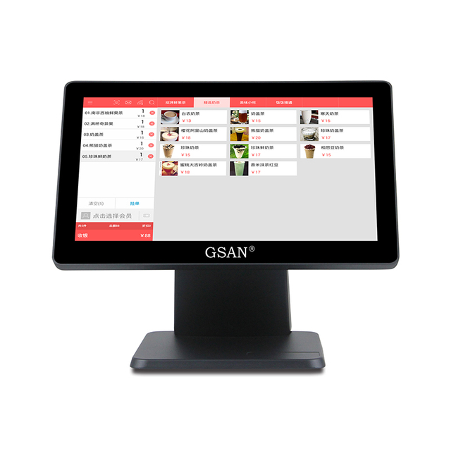 GS-A5 Windows Touch Screen POS Terminal Cast-Cast Sistema de aluminio POS