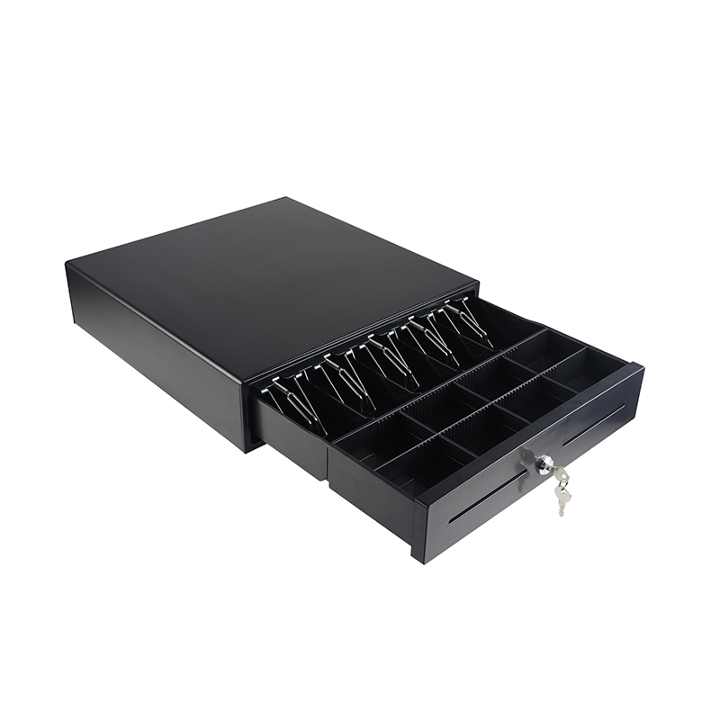 GS-405B RJ11 POS Cash Drawer con 5 bandejas de bandejas 5 bandejas de monedas para la tienda