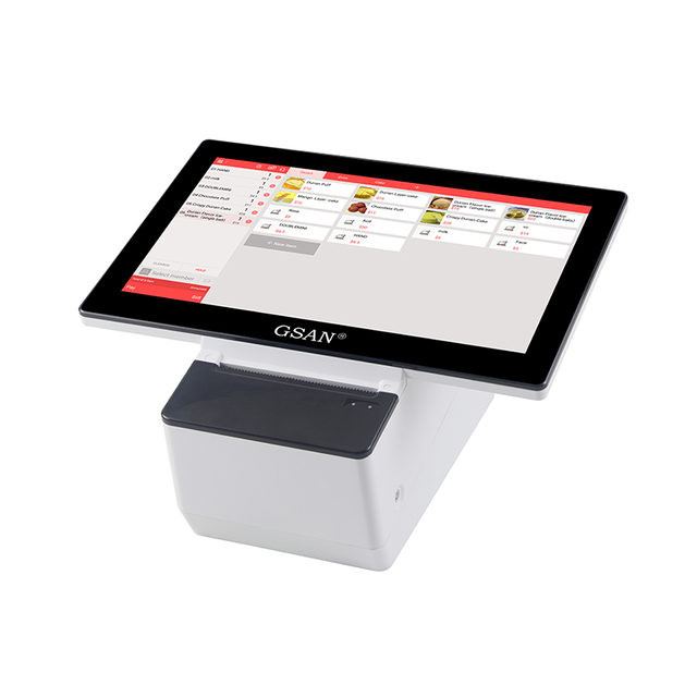 GS-TD30 POS Touch Cash Register, todo en una pantalla táctil Terminal POS para restaurante