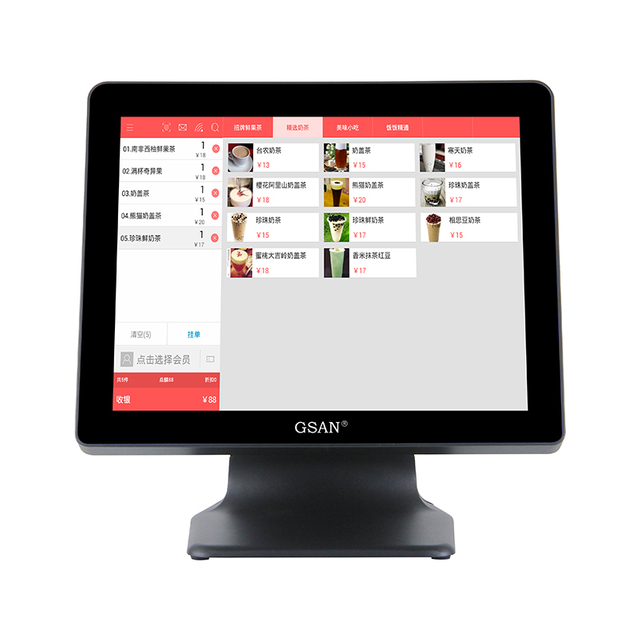 GS-3068 Mayorista Touch 17 '' Equipo de cajero Sistema moderno de POS digital