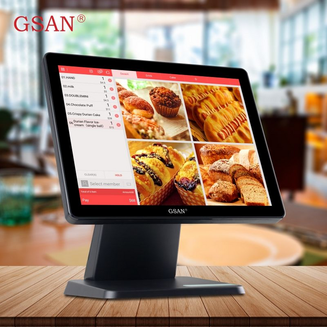 GS-T5 Sistema de tableta POS de pago de cajero electrónico para restaurante