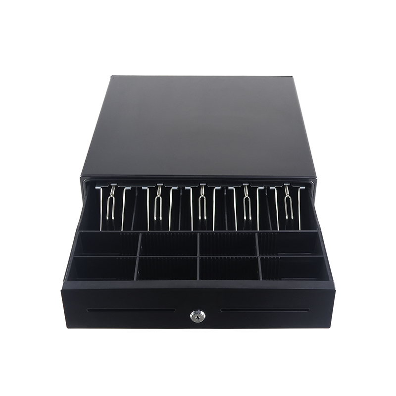 GS-405B RJ11 POS Cash Drawer con 5 bandejas de bandejas 5 bandejas de monedas para la tienda