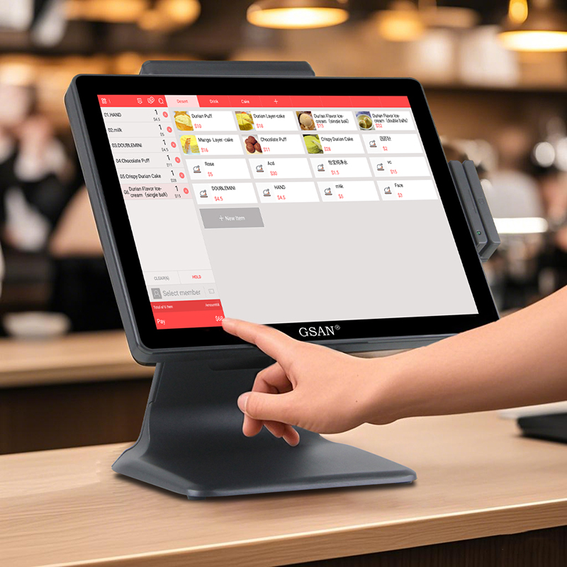 Sistema POS de caja registradora de alta velocidad GS-T5 para restaurante