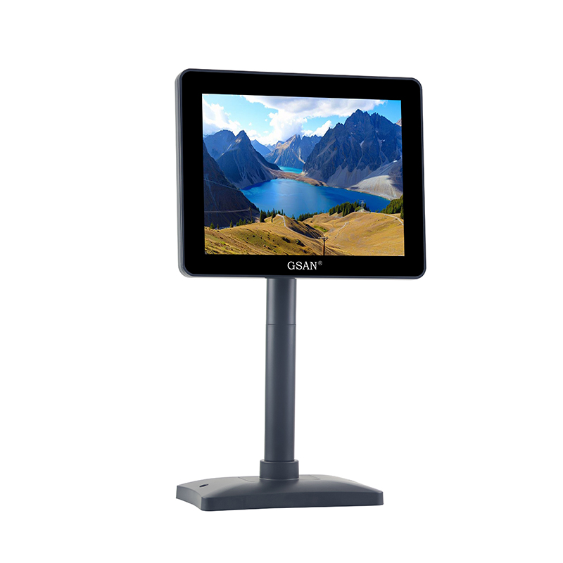 GS-907 9.7 pulgadas Capacitive POS Pantalla táctil Monitor LED Cliente Pantalla del cliente
