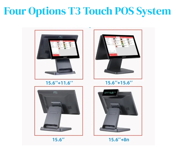Sistema de cuatro opciones T3 POS
