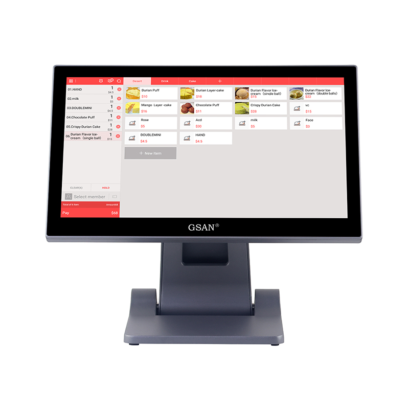 GS-T2 modificó el terminal plegable del sistema de la posición de la pantalla táctil de 15,6 pulgadas para la barra