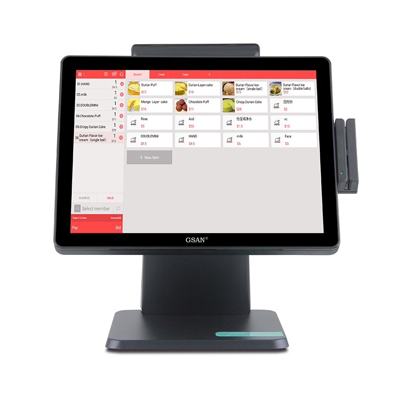 GS-T5 Sistema de tableta POS de pago de cajero electrónico para restaurante