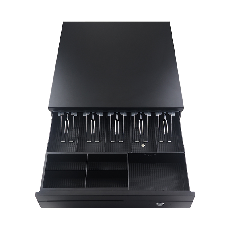GS-4042 Hot Mini Metal Money Box Cajón de efectivo electrónico RJ11 para Sistema POS