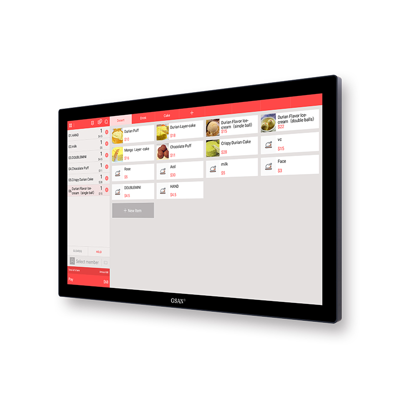 PC industrial de pared de 27 pulgadas