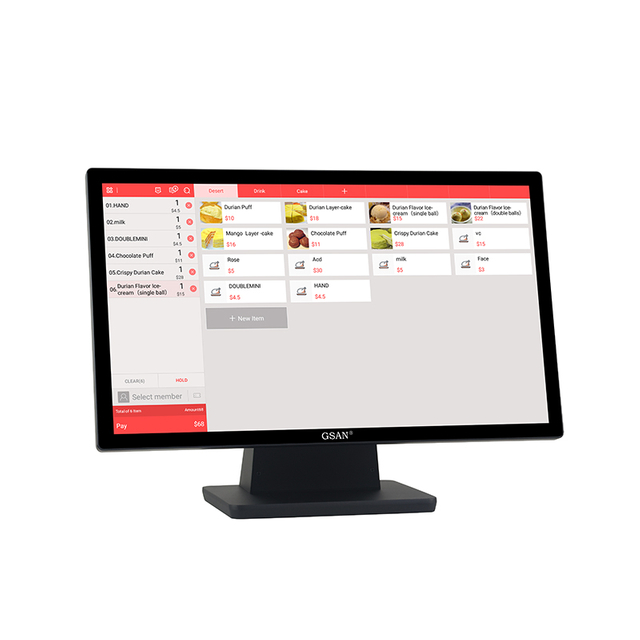 GS-A8 PC industrial con pantalla táctil capacitiva de 23,8 pulgadas para la industria