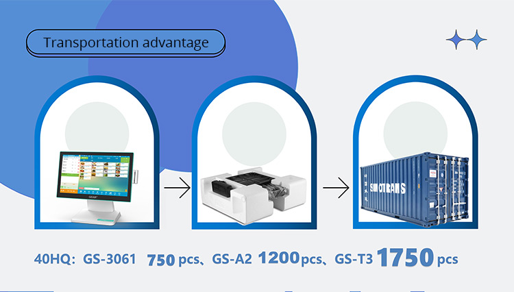 Ventaja de transporte para la fábrica de sistemas POS