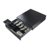 GS-4042 Hot Mini Metal Money Box Cajón de efectivo electrónico RJ11 para Sistema POS