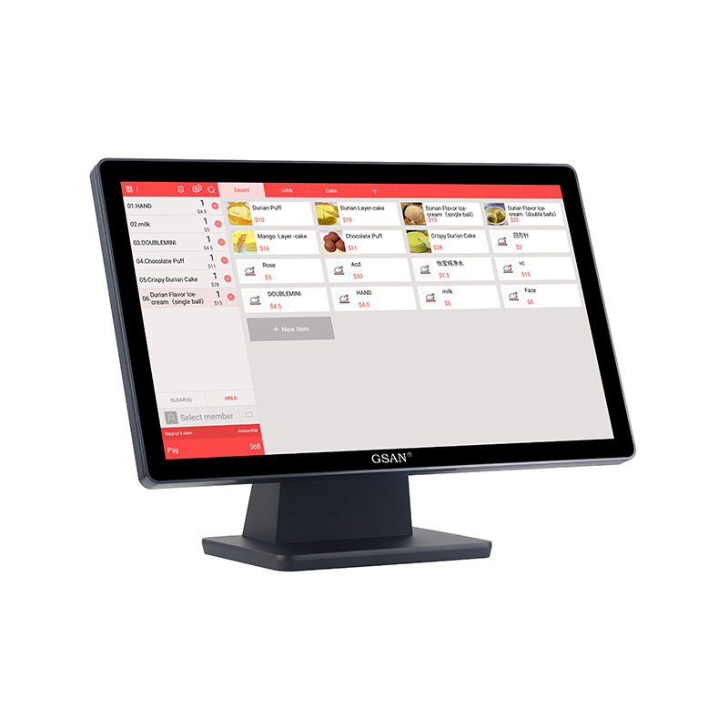 GS-2105 Monitor de pantalla táctil táctil de grado industrial de grado industrial de 21.5 pulgadas POS Monitor minorista Uso