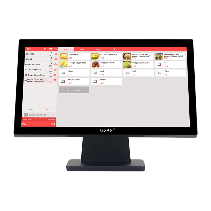 GS-A7 todo en uno Windows 21,5'' sistema POS con pantalla táctil para tiendas minoristas